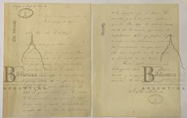 [Carta de Juan Bautista Alberdi dirigida a Mariano Aurelio Pelliza]