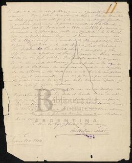 [Carta de Bartolomé Mitre dirigida a Juan María Gutiérrez]