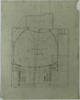 [Cine Gran Rex. Geometrización de la planta baja. Plano acotado]