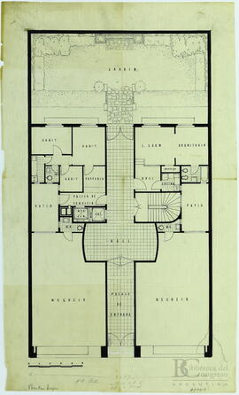 Edificio Tucumán 675. Victoria Ocampo. "Planta Baja" [Plano]