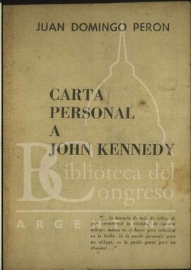"Carta personal a John Kennedy" [Folleto]