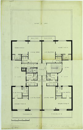 [Edificio Tucumán 675. Victoria Ocampo. "Planta Alta". Plano]