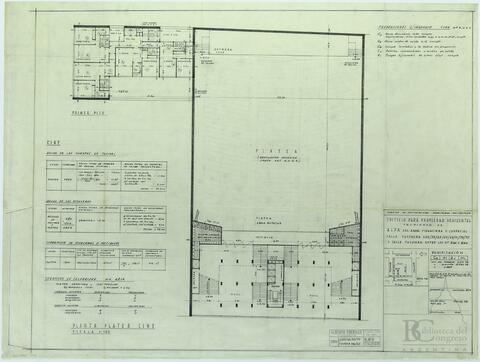 "Planta platea cine. Plano N° 5"