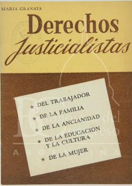 "Derechos Justicialistas" de María Granata [Folleto]