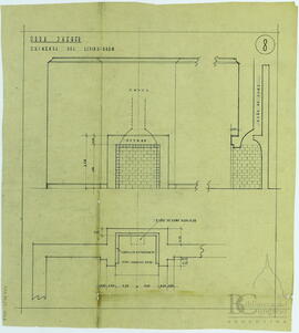 Obra Jaeger. "Chimenea de living room" [Plano]