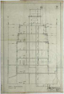 "Corte transversal. Plano N° 9"
