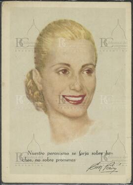 [Poster Eva Perón en primer plano]