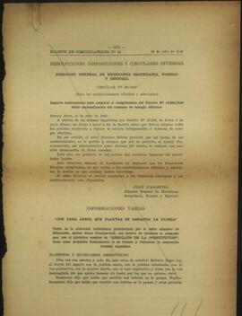 "Fragmento del Boletín de Comunicaciones del Ministerio de Educación (N° 54)"