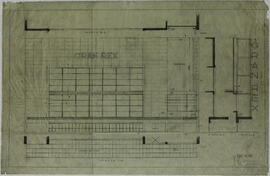 Cine Gran Rex. [Plano de frente y cortes]