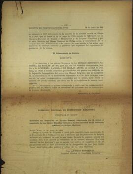 "Fragmento del Boletín de Comunicaciones del Ministerio de Educación (N° 42)"