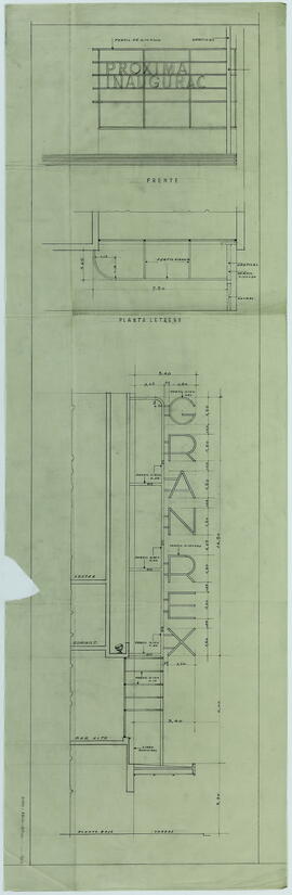 [Cine Gran Rex. Plano de marquesina]