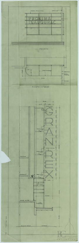 Cine Gran Rex. [Plano de marquesina]