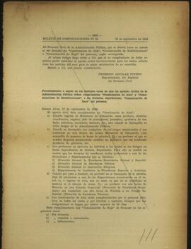 "Fragmento del Boletín de Comunicaciones del Ministerio de Educación (N° 69)"