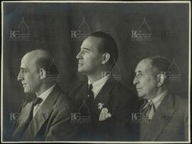 [Foto Quienquela Martin, Oscar Ivanissevich y otro hombre]