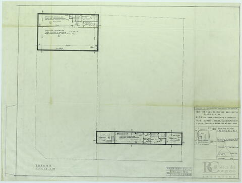 "Sótano. Plano N° 1"