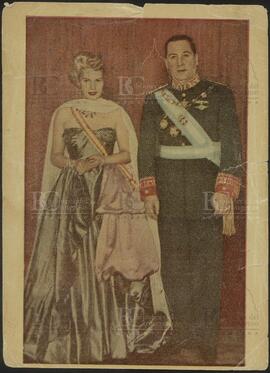 [Poster de Eva Junto a Perón vestidos de gala]