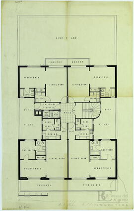 Edificio Tucumán 675. Victoria Ocampo. "Planta Alta" [Plano]