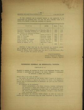 "Fragmento del Boletín de Comunicaciones del Ministerio de Educación (N° 24)"