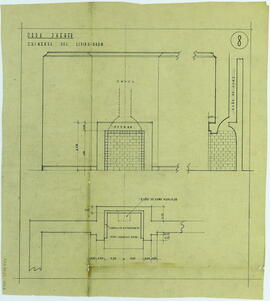 "Obra Jaeger. Chimenea de living room" [Plano]