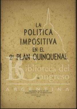 "La política monetaria en el 2º Plan Quinquenal" [Folleto]