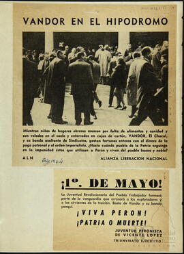 [Volantes de actividades políticas]