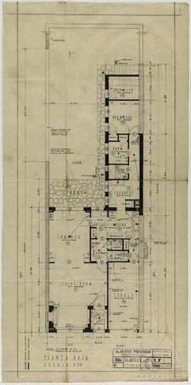 "Planta baja. Plano N°1"